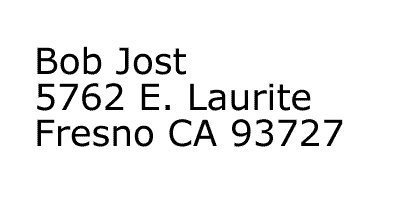 mailing label